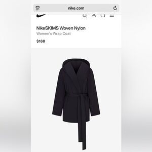 NikeSKIMS Woven Nylon
Women's Wrap Coat